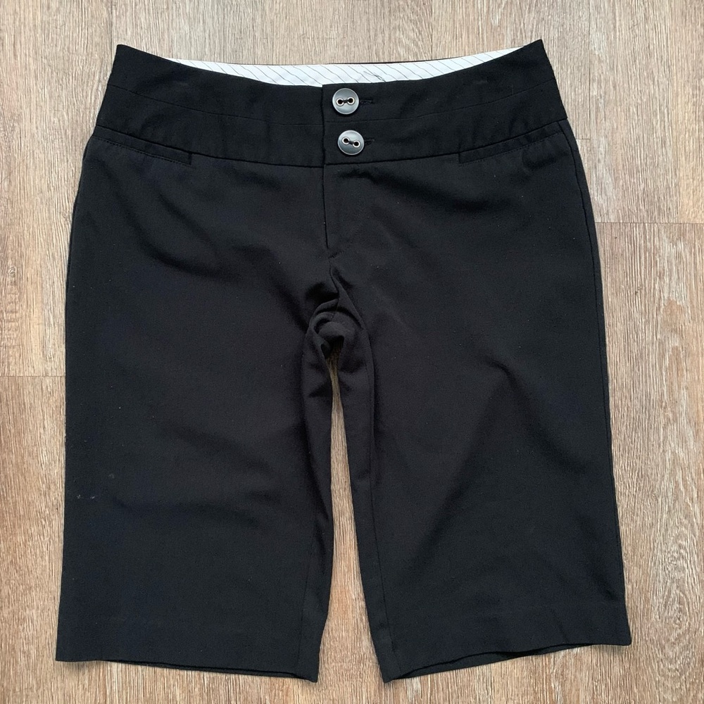 Maurices Black Bermuda Dress Shorts Size 9